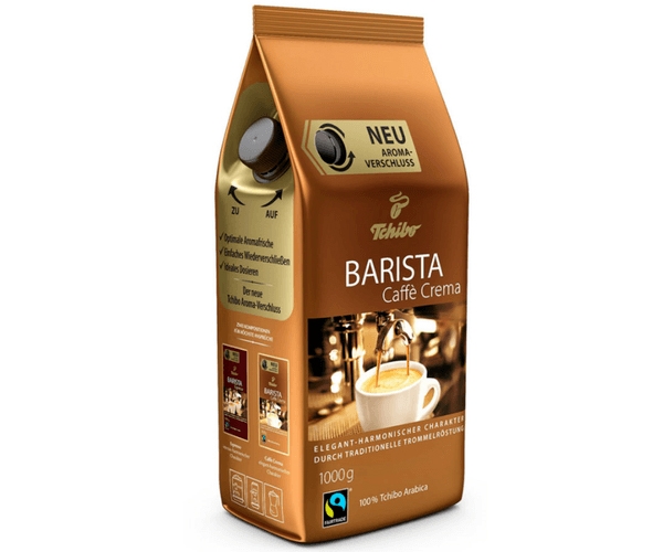 Кава Tchibo Barista Caffe Crema у зернах 1000 г - фото-1