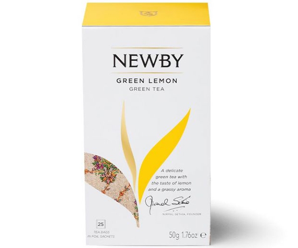 Зелений чай Newby Зелений лимон у пакетиках 25 шт (310100) - фото-3