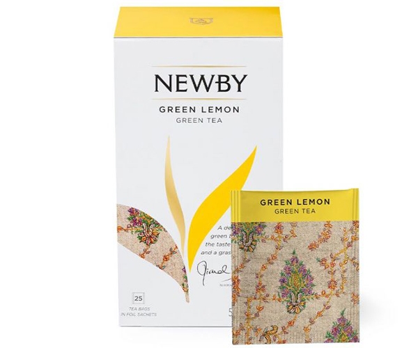 Зелений чай Newby Зелений лимон у пакетиках 25 шт (310100) - фото-1