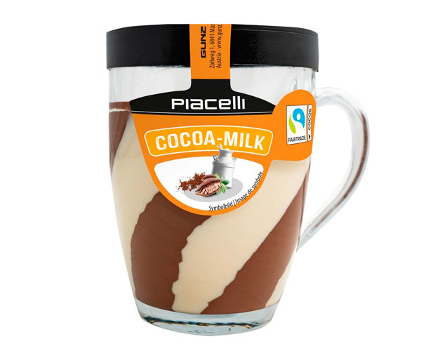 Паста Piacelli Duo крем какао и орех 300 г + чашка