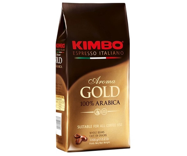 Кава KIMBO Espresso Aroma gold 100% Arabica у зернах 1 кг - фото-2