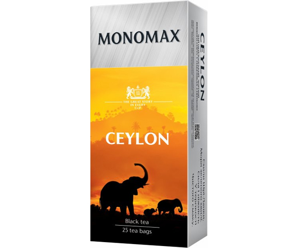 Чорний чай Мономах Ceylon у пакетиках 25 шт - фото-1