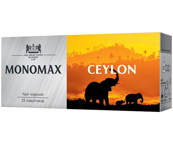 Чорний чай Мономах Ceylon у пакетиках 25 шт - фото-2