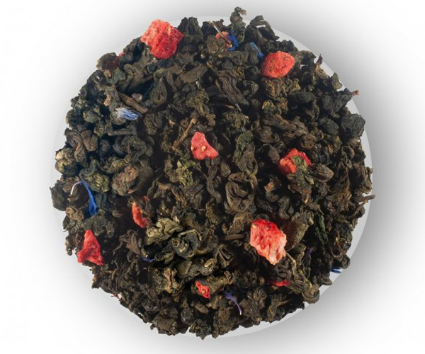 Зелений чай Lovare Полуничний Зефір 80 г - фото-3