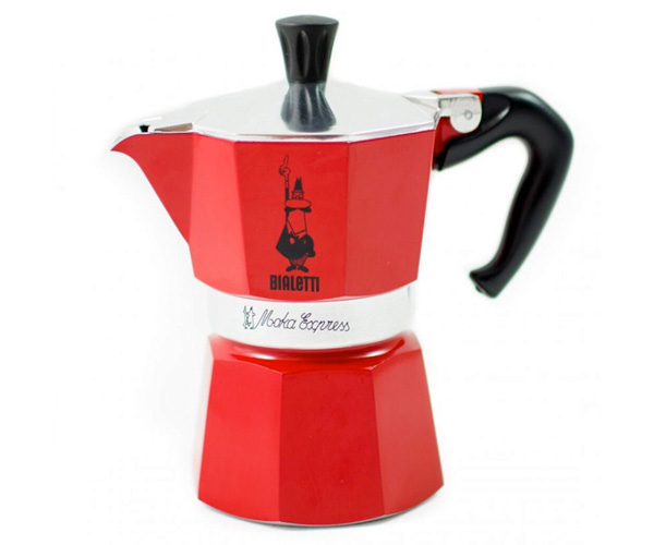 Гейзерная кофеварка Bialetti Moka Express Passion Red на 6 порций 270 мл (0004943) - фото-1