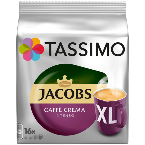 Кава в капсулах Tassimo Jacobs Caffe Crema Intenso XL 16 шт - фото-1