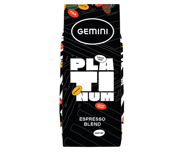 Кофе Gemini Espresso Platinum в зернах 1 кг - фото-1