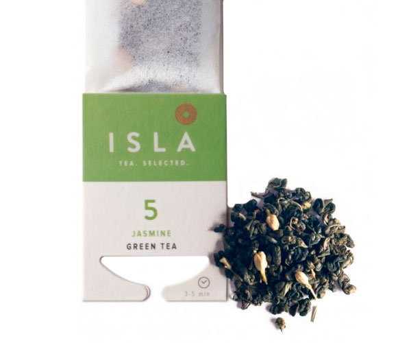 Зелений чай ISLA №5 Жасмин у пакетиках 10х4 г - фото-1