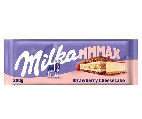 Молочний шоколад Milka Strawberry Cheesecake 300 г - фото-2