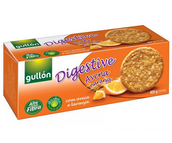 Печиво GULLON Digestive вівсяне з апельсином 425 г - фото-1
