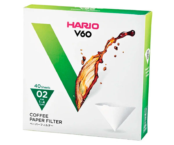 Бумажный фильтр Hario 01-02 40W белый (VCF-02-40W)