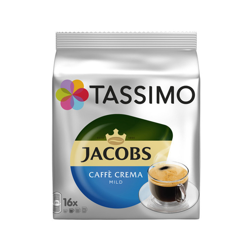 Кава в капсулах Tassimo Jacobs Caffe Crema Mild 16 шт - фото-1