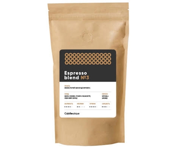Кава CafeBoutique Espresso Blend 3 у зернах 1000 г - фото-1