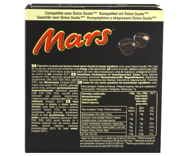 Гарячий шоколад NESCAFE Dolce Gusto Mars - 8 шт - фото-2