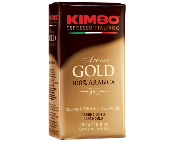 Кава KIMBO Espresso Aroma gold 100% Arabica мелена 250 г - фото-2