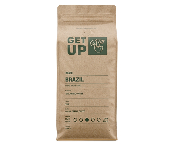 Кава GetUp Brazil у зернах 1 кг - фото-1
