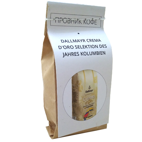 Пробник кави Dallmayr Crema d'Oro Selektion des Jahres Kolumbien у зернах 100 г - фото-1