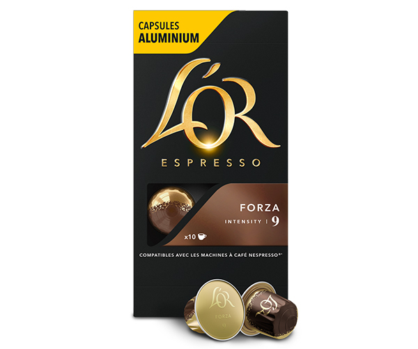 Кава в капсулах L'OR Espresso Forza Nespresso - 10 шт - фото-1