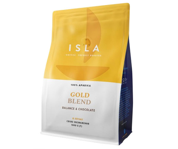 Кава ISLA GOLD BLEND у зернах 1 кг - фото-1