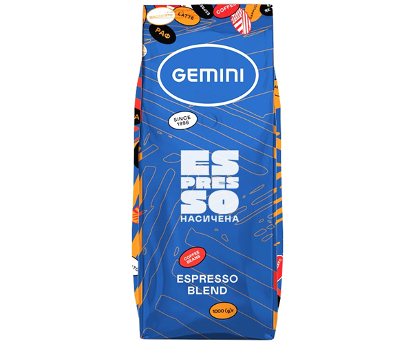 Кава Gemini Espresso у зернах 1 кг - фото-1