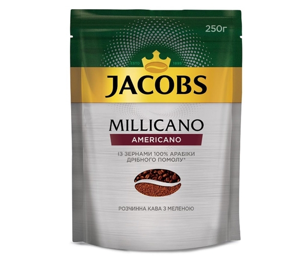 Кава Jacobs Millicano Americano розчинна 250 г - фото-1