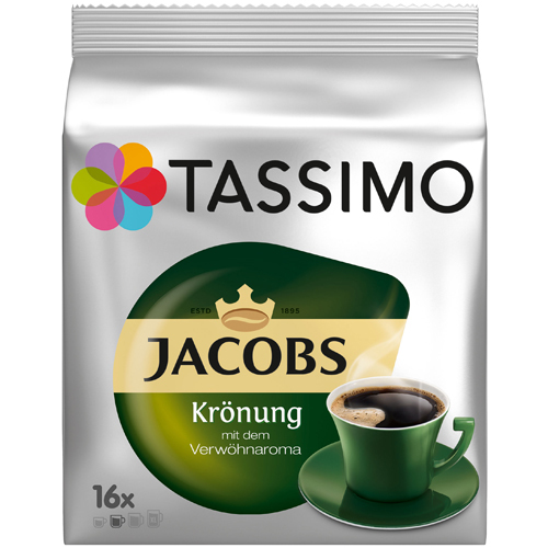 Кофе в капсулах Tassimo Jacobs Kronung 16 шт - фото-1