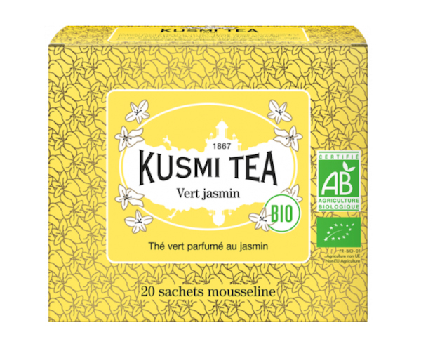 Зеленый чай органический Kusmi Tea Jasmine в пакетиках 20 шт
