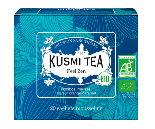 Травяной чай органический Kusmi Tea Feel Zen в пакетиках 20 шт