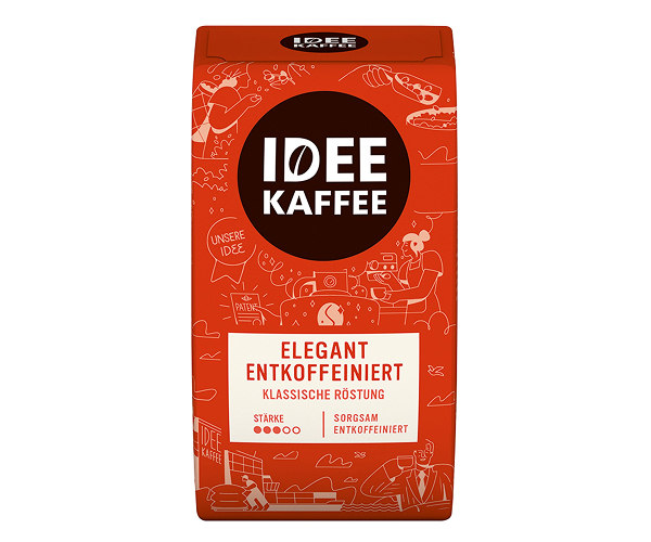 Кофе J.J.Darboven Idee Kaffee Entkoffeiniert молотый 500 г