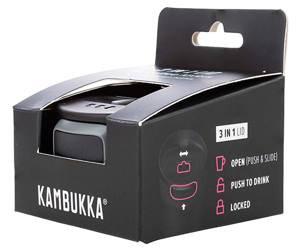 Кришка Kambukka 3 в 1 Etna Snapclean чорна - фото-3