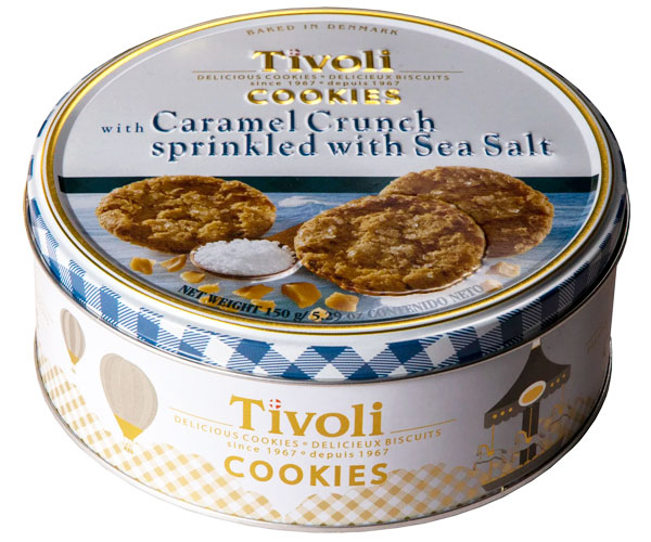 Печенье Tivoli Tin сливочное карамель с солью 150 г - фото-1