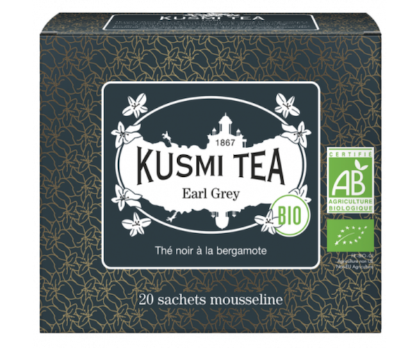 Чорний чай органічний Kusmi Tea Earl Grey у пакетиках 20 шт - фото-1
