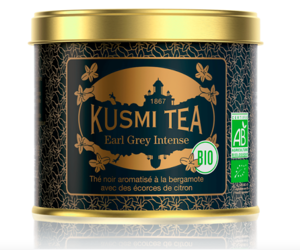 Чорний чай органічний Kusmi Tea Earl Grey Intense з/б 100 г - фото-1