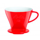 Пуровер для заваривания кофе Melitta 102 фарфоровый красный - фото-1