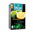 Черный чай Dilmah Lemon & Lime в пакетиках 20 шт