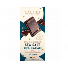 Экстра черный шоколад Cachet 70% Морская соль 100 г