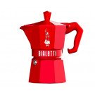Гейзерная кофеварка Bialetti Moka Exclusive Red на 3 порции 130 мл