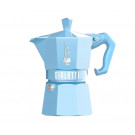 Гейзерная кофеварка Bialetti Moka Exclusive Blue на 3 порции 130 мл