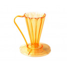 Пуровер CAFEC пластиковый Tritan Flower Dripper DEEP 27 Taizo Gold на 1 чашку
