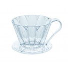 Пуровер CAFEC пластиковый Tritan Flower Dripper Oval 101 Clear на 1-2 чашки