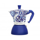 Гейзерная кофеварка Bialetti х Dolce & Gabbana Blu Mediterraneo Moka Induction на 6 чашек 270 мл