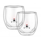 Набор чашек с двойными стенками Ardesto Animals AR2630BWA 2 шт 300 мл