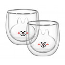 Набор чашек с двойными стенками Ardesto Animals AR2630BAR 2 шт 300 мл