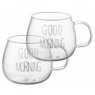 Набор чашек с ручками Ardesto Good Morning AR2643BMR 2 шт 420 мл