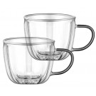 Набор чашек с ручками и двойными стенками Ardesto AR2635BWN 2 шт 350 мл