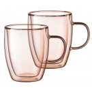 Набор чашек с ручками и двойными стенками Ardesto Golden Moon AR2627BGR 2 шт 270 мл