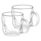 Набор чашек с ручками и двойными стенками Ardesto AR2645BCH 2 шт 450 мл