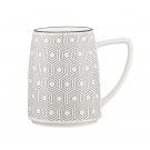 Чашка Ardesto Lamberto бело-серая AR3051 360 мл