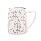 Чашка Ardesto Lamberto бело-серая AR3052 360 мл