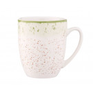 Чашка Ardesto Siena бело-зеленая 360 мл